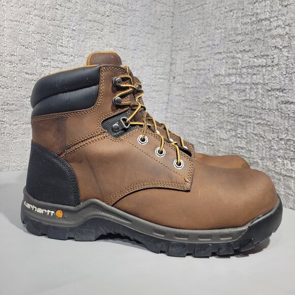 Carhartt Rugged Flex 6" Men's Size 12 Leather Composite Toe Work Boots CMF6366 - Picture 5 of 11